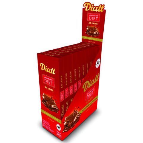 Tablete de Chocolate ao Leite Diet 25g C/12 - Diatt