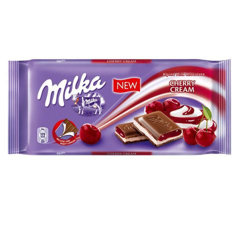 Tablete de Chocolate Cherry Cream 100g - Milka