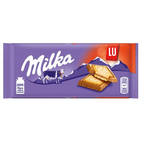 Tablete de Chocolate Lu Sandwich 87g - Milka