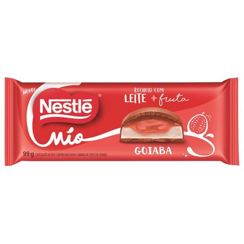 Tablete de Chocolate Mio Recheio Leite e Goiaba 99g - Nestlé