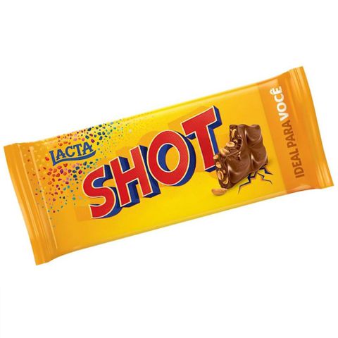 Tablete de Chocolate Shot 90g - Lacta