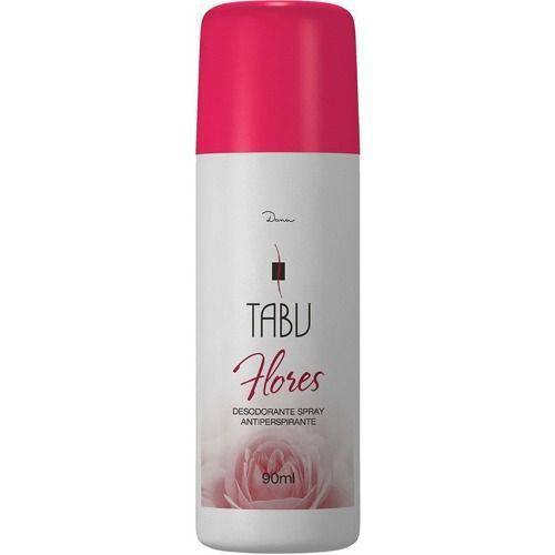 Tabu Flores Desodorante Spray 90ml (kit C/12)
