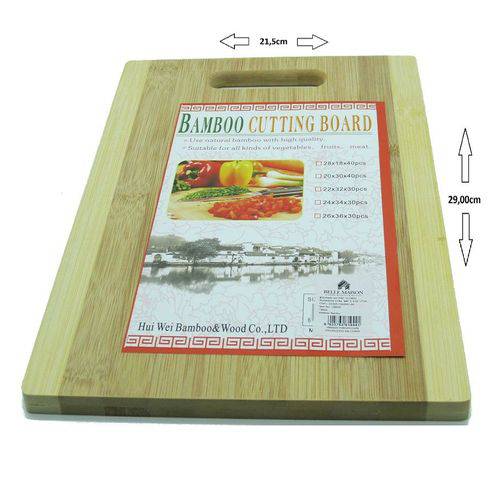 Tabua de Bambu 21,5x29,0x1.2cm Belle Maison