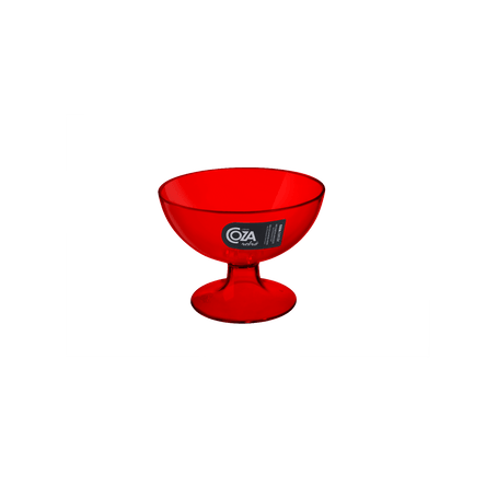 Taça 150 ML Cozy 10,5 X 10,5 X 8 Cm Vermelho Transparente Coza