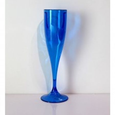 Taça Acrílica Champagne Azul 200ml