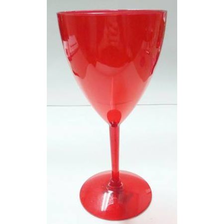Taça Acrílica Vinho Vermelha 350ml