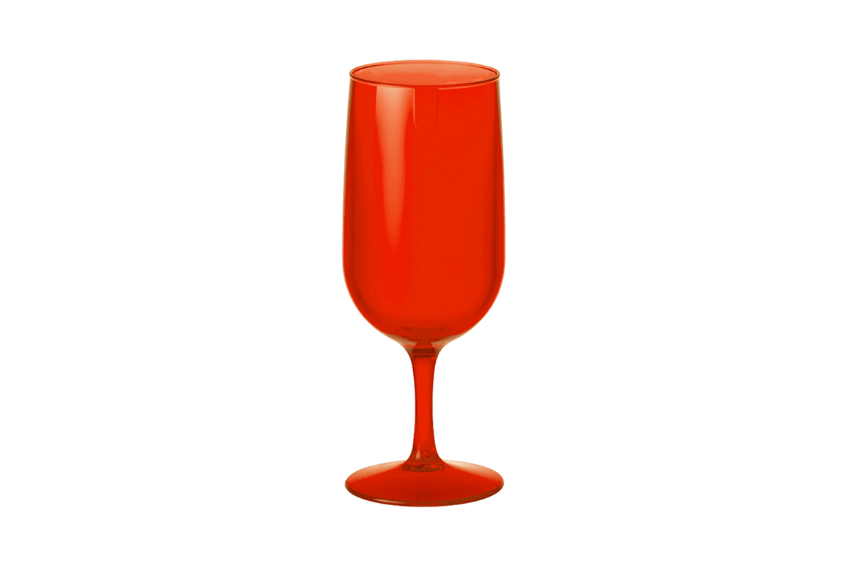 Taça Cerveja Fun 300 ML 6,1 X 6,1 X 18,5 Cm 300 Ml Vermelho Transparente Coza