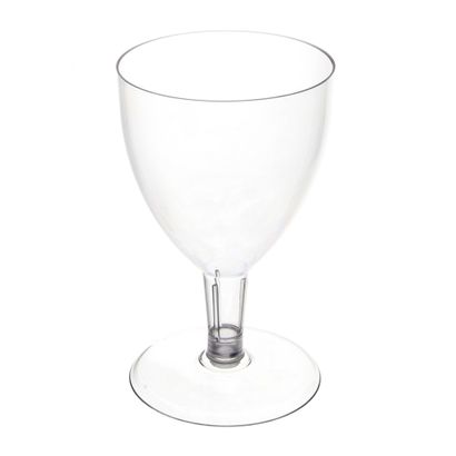 Taça de Acrílico para Vinho Cristal de 170ml 5 Unidades Plastilânia