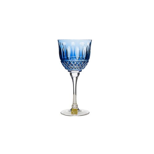 Taça de Cristal para Vinho Branco Azul Claro Sonata 370ml - Sonata - Mozart Cristais