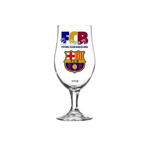 Taça Munique em Vidro Futebol Club Barcelona 380ml Transparente