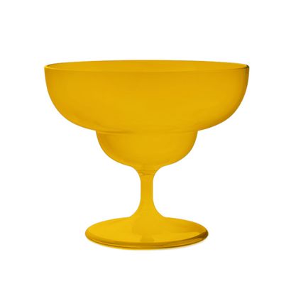 Taça Sobremesa Charme Amarelo Mostarda 450ml Plastifesta