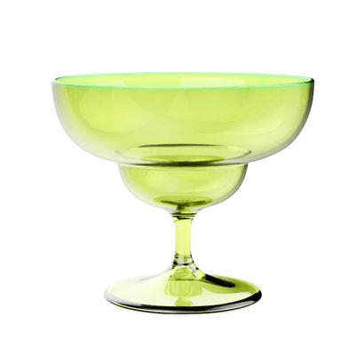 Taça Sobremesa Charme Verde Neon 450ml Plastifesta