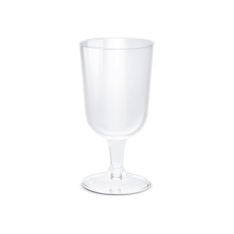 Taça Vinho Descartável C/ 6 210ml - Silver Plastic