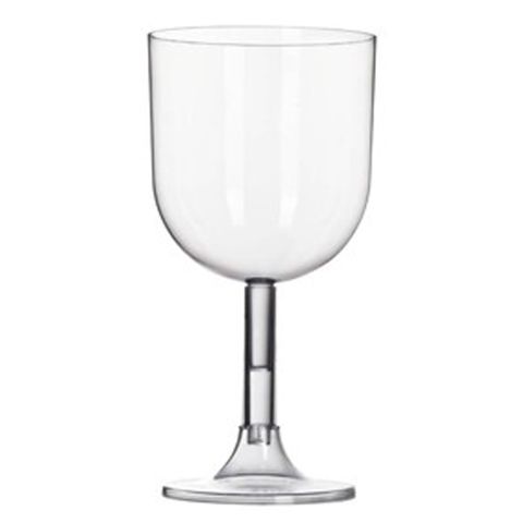 Taça Vinho Descartável Cristal 260ml C/4 - Strawplast