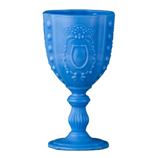Taças Opalina Conjunto 6 Peças Azul 6F Decor