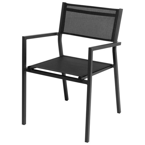 Tahiti Cadeira C/braços Preto/preto