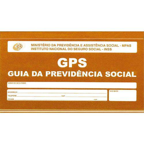 Talão Previdencial Social Carne Gps 12x2 Vias 185x110mm Sao Domingos Pacote com 10