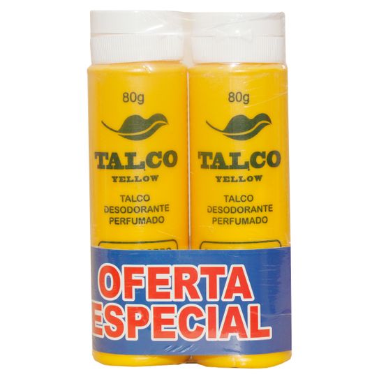 Talco Amoravel Yellow Pe 80g com 2 Unidades