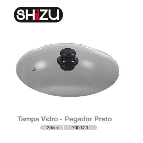 Tampa Vidro - Pegador Preto - 20cm Preta Shizu
