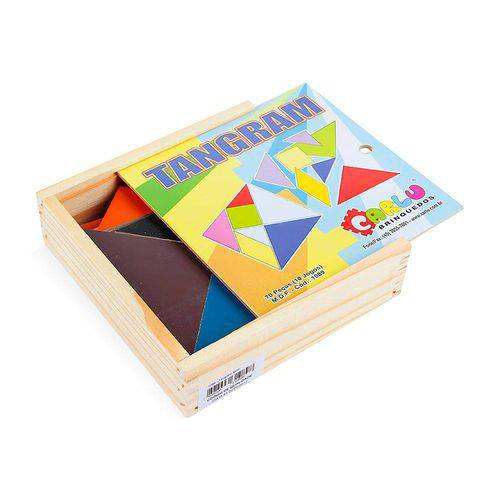 Tangram - 70 Peças - Colorido Carlu Brinquedos