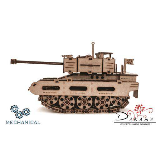 Tanque Pequeno - Quebra Cabeças 3d Mecânico - Darama