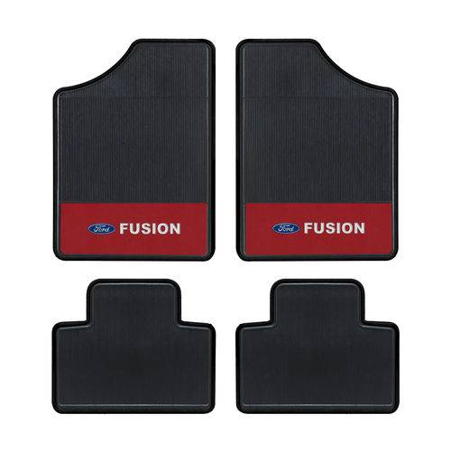 Tapete Automotivo - Fusion - Base Azul - Logo Ford - 4 Peças