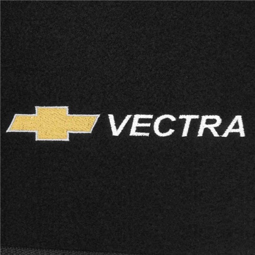 Tapete Carpete Vectra Preto 97 98 99 2000 2001 2002 2003 2004 2005 Logo Bordado 2 Lados Dianteiro