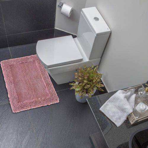 Tapete de Banheiro Levitare Tranquilidade Rosa Ant 50 X 70cm