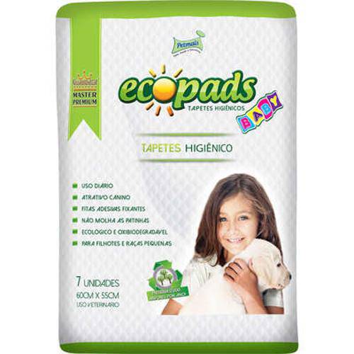 Tapete Higienico Ecopads Baby com Atrativo Canino - 7 Unidades