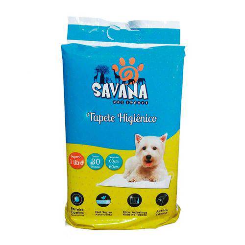 Tapete Higienico para Cães Savana C/30 Unidades 60x60cm