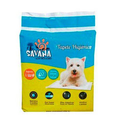 Tapete Higienico para Cães Savana C/7 Unidades 60x60cm