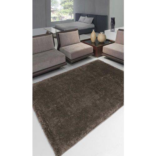 Tapete Realce Liso 100x150 Cm Caqui