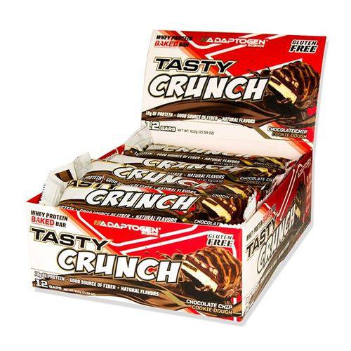 Tasty Crunch Protein Bar (Cx 12 Uni.) - Adaptogen Science - Chocolate Chip