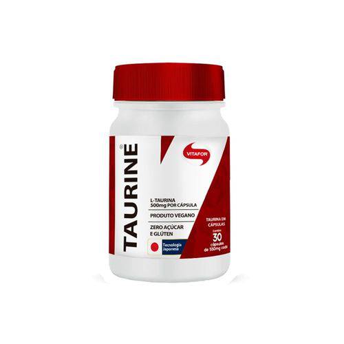 Taurine 500mg 30 Cápsulas - Vitafor