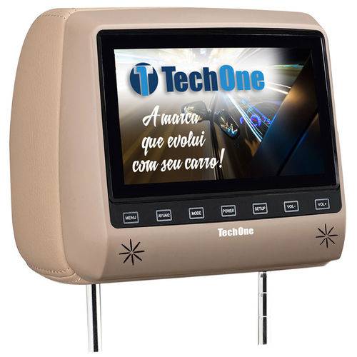 Tech One Encosto Cabeca Monitor C/ Dvd Bege Slim