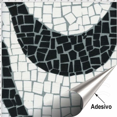 Tecido Adesivo Impermeável - Calçadão (45x70)