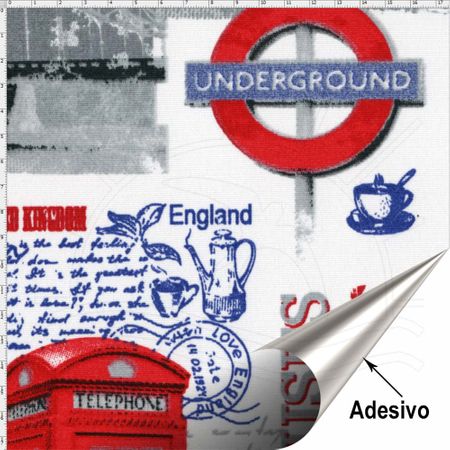 Tecido Adesivo Impermeável - Londres (45x70)