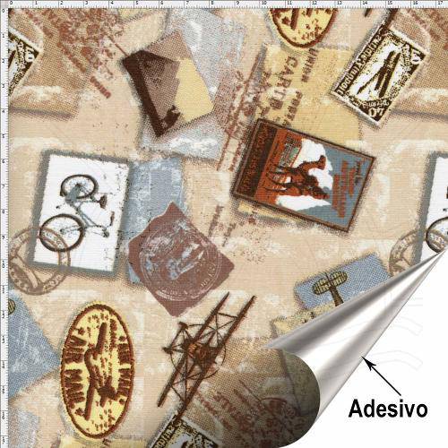 Tecido Adesivo para Patchwork - Antiguidade 001 (45x70)