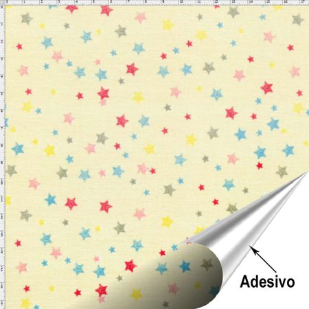 Tecido Adesivo para Patchwork - Estrela 006 (45x70)