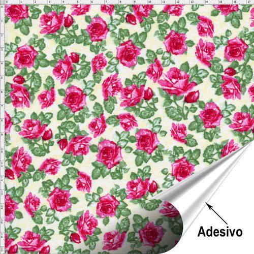 Tecido Adesivo para Patchwork - Flor 031 (45x70)
