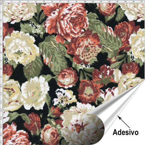 Tecido Adesivo para Patchwork - Flor 064 (45x70)