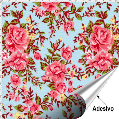 Tecido Adesivo para Patchwork - Flor 090 (45x70)