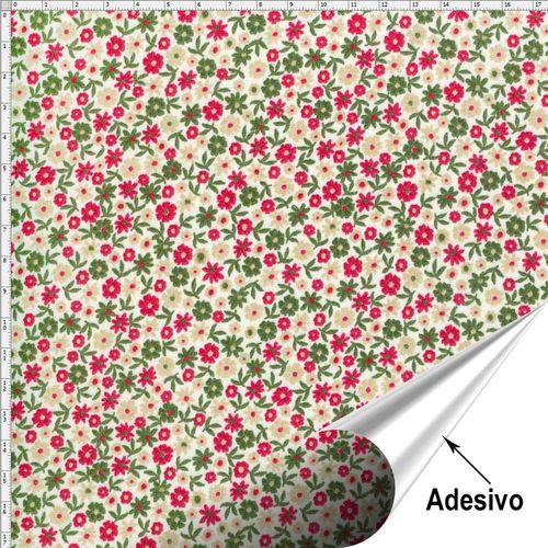 Tecido Adesivo para Patchwork - Flor e Frutos 015 (45x70)