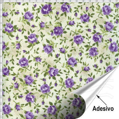 Tecido Adesivo para Patchwork - Flor e Frutos 047 (45x70)