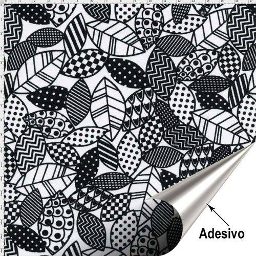 Tecido Adesivo para Patchwork - Folhas (45x70)