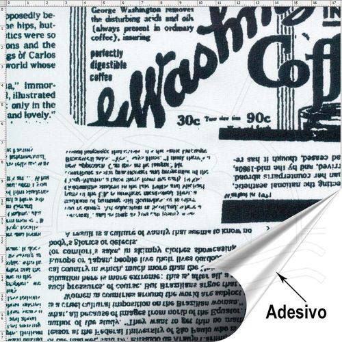 Tecido Adesivo para Patchwork - Jornal (45x70)