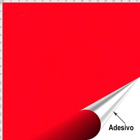 Tecido Adesivo Veludo para Patchwork - Vermelho (45x70)