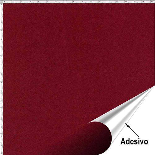 Tecido Adesivo Veludo para Patchwork - Vinho (45x70)