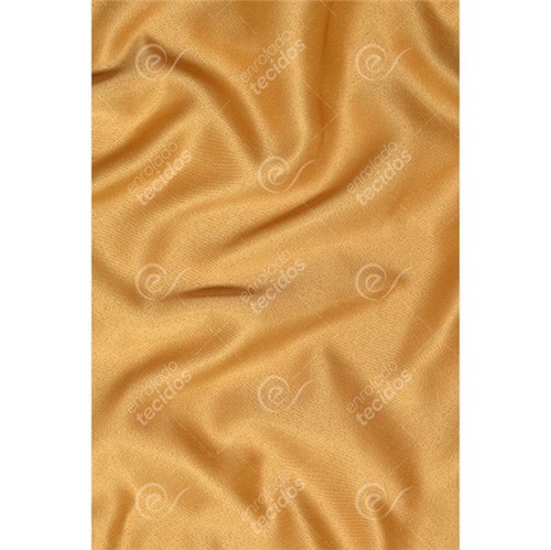 Tecido Cetim Dourado Liso - 1,50m de Largura