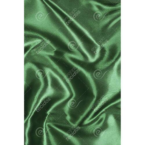 Tecido Cetim Verde Bandeira Liso - 1,50m de Largura